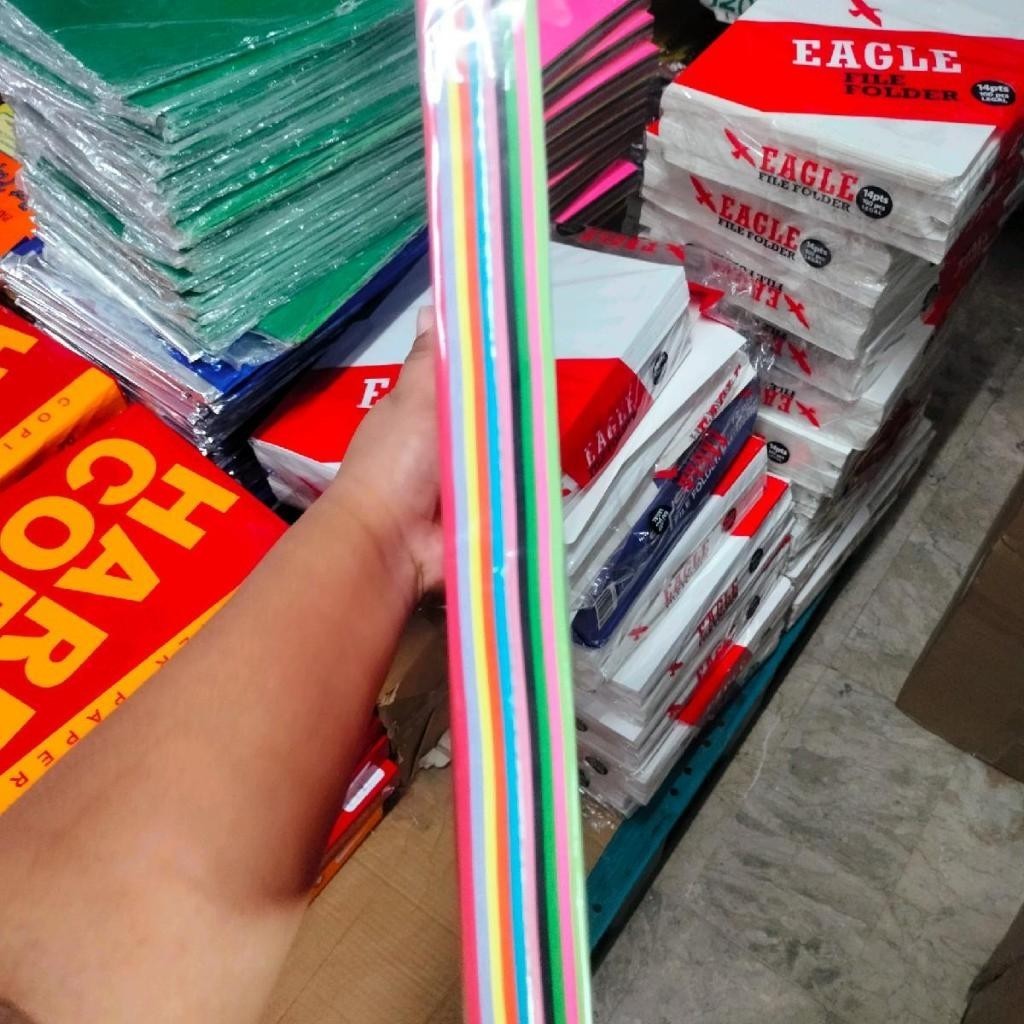 【COD】PAPERBOY COLORED PAPER 80GSM 250SHEETS PER REAM 8.5 X 11 SIZE SPLASH Colored Bond Paper