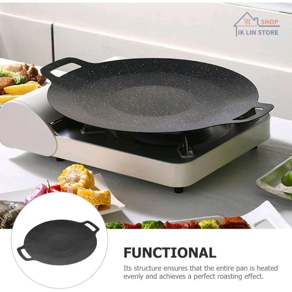 Baking tray, outdoor camping, card grill, barbecue, Korean style home barbecue, iron plate plate