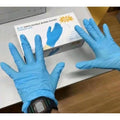 【COD】SURGICAL GLOVES VINYL NITRILE DISPOSABLE GLOVES 100PCS PER BOX AVAILABLE SIZE MEDIUM , LARGE