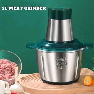 【COD】2L Stainless Steel Electric Meat Grinder Food Processor