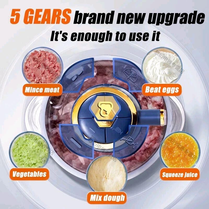 【COD】2L Stainless Steel Electric Meat Grinder Food Processor