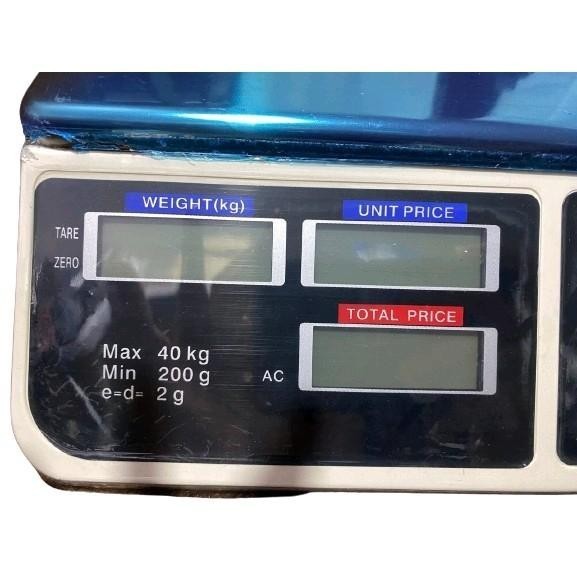 (40kg) Commercial Electronic LCD Digital Price Computing Weighing Scale for Food Fruits and Meats
