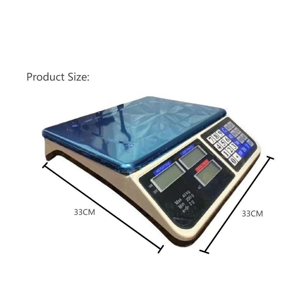 (40kg) Commercial Electronic LCD Digital Price Computing Weighing Scale for Food Fruits and Meats