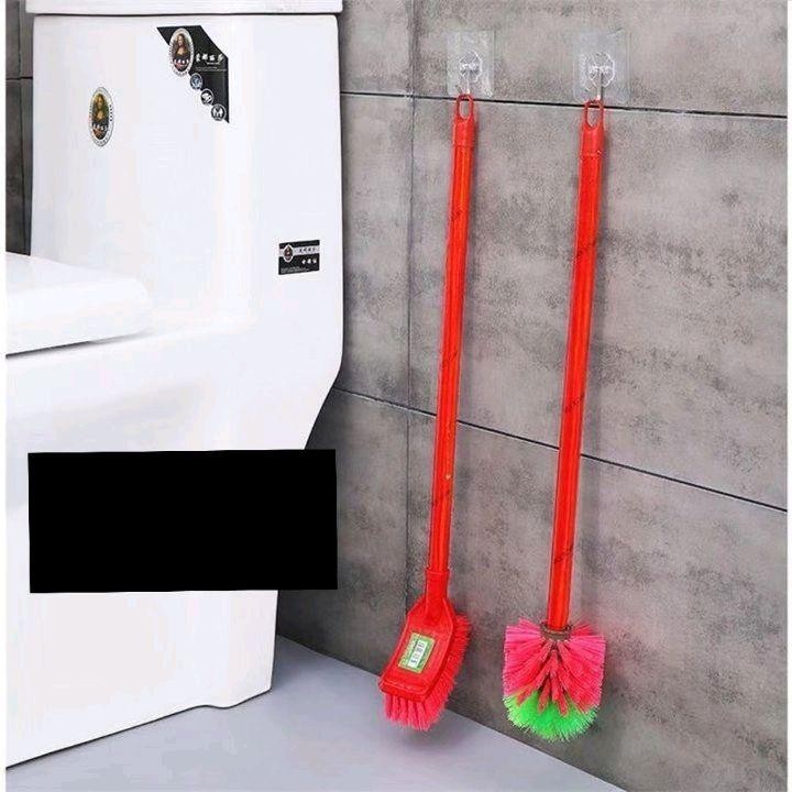 12PCS Toilet Brush Long Wooden Hard Bristles Cleaning Bathroom Scrub With Handle