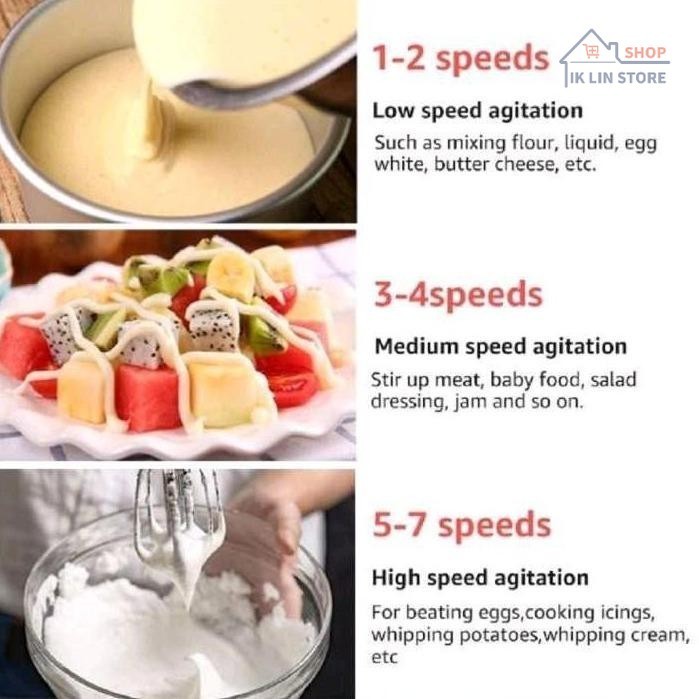 【COD】king egg white cream mixer, small household mixer, electric handheld egg beater