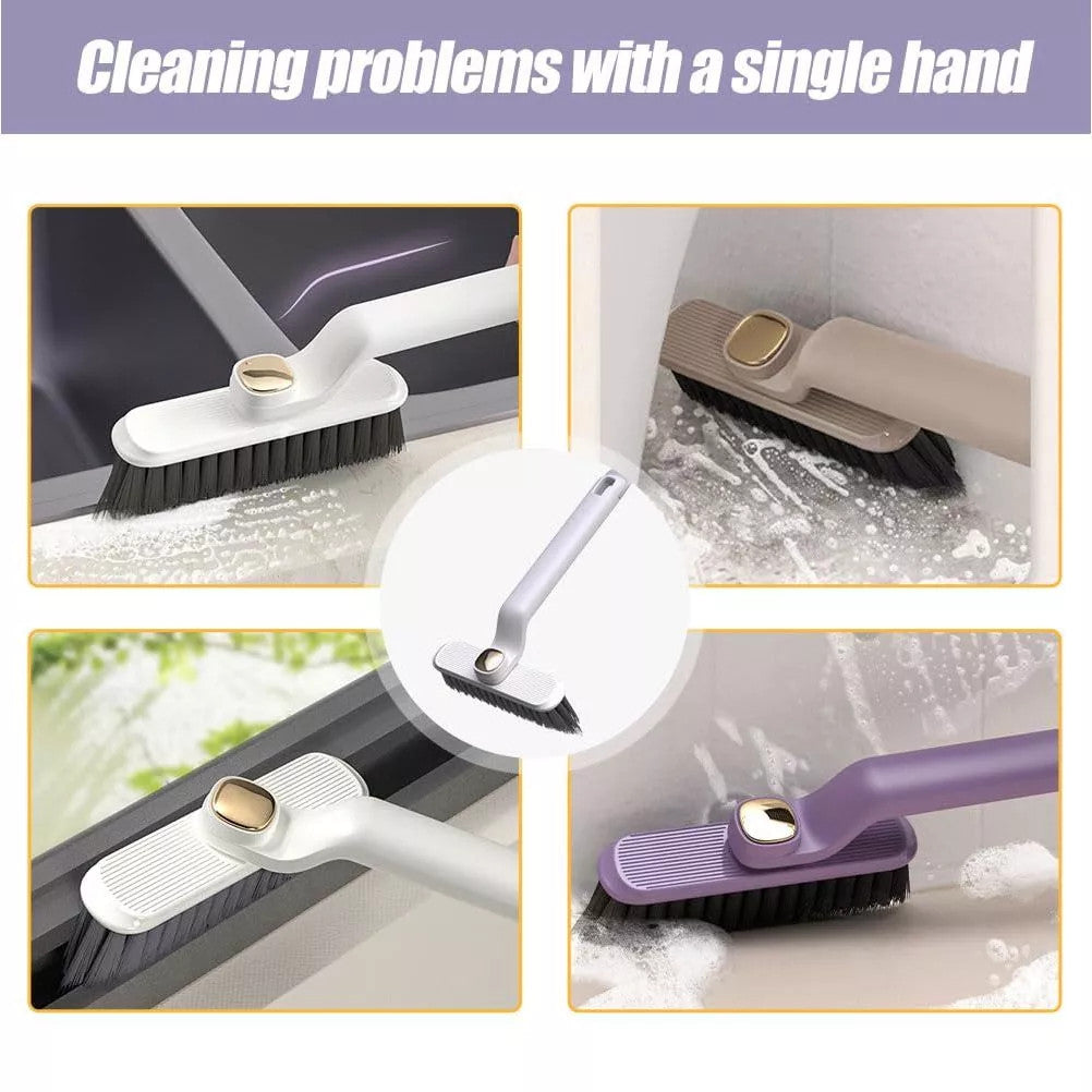 2-in-1 Multi Functional Rotating Gap Cleaning Brush Bathroom Tile Floor Crevice Cleaning Tools
