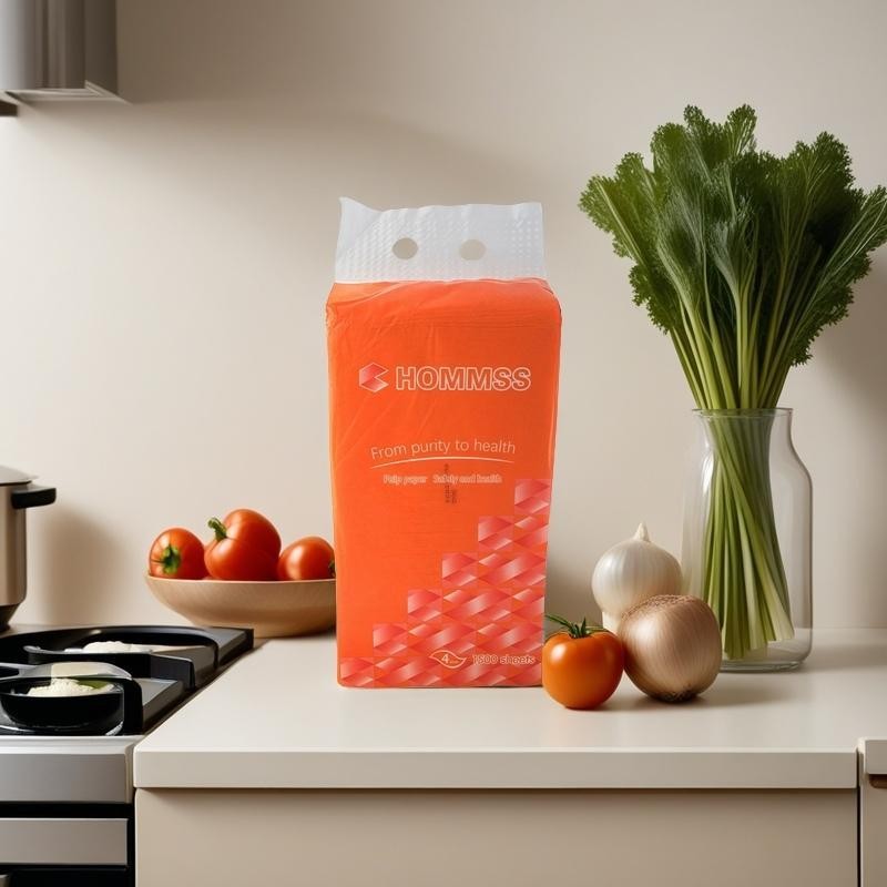 【Buy 1 take 2 】1500 sheets Paper Air Cushion Toilet Paper Hanging Wall Tissue Wood