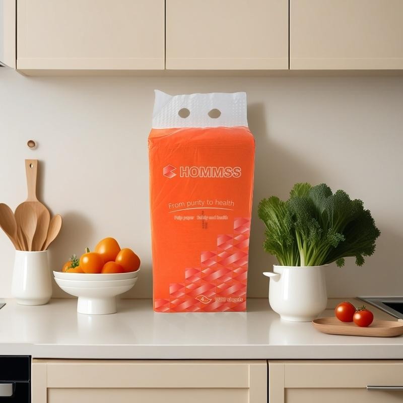 【Buy 1 take 2 】1500 sheets Paper Air Cushion Toilet Paper Hanging Wall Tissue Wood