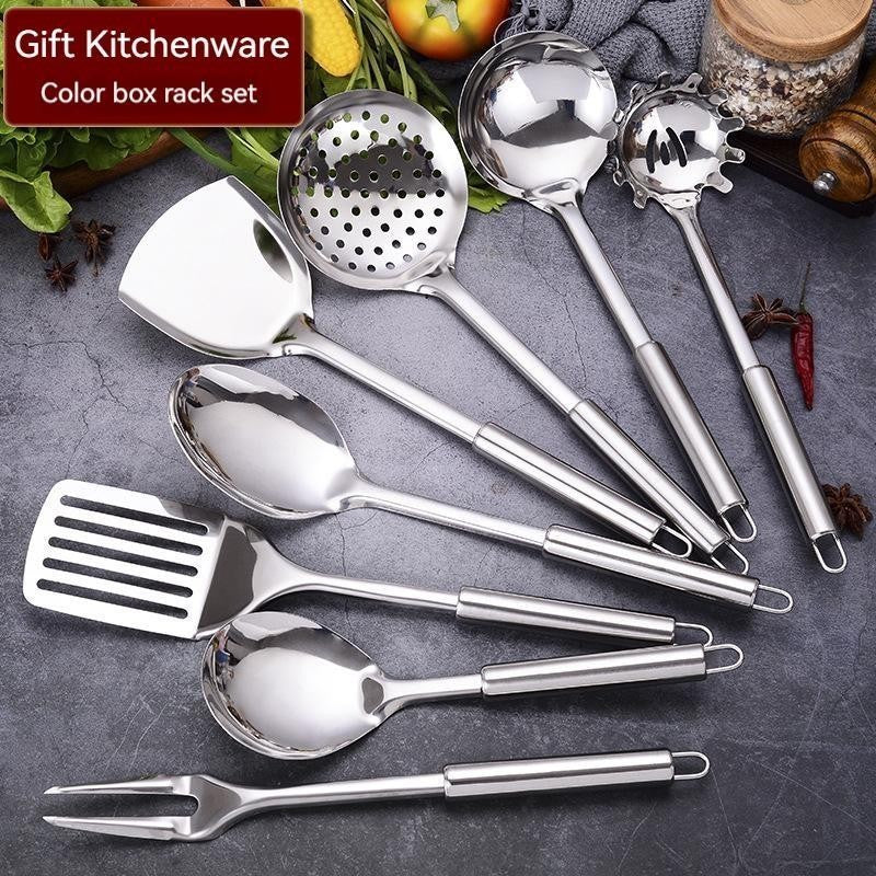 7PCS-SET Stainless Steel Kitchen Utensil Tool Set Kitchenware Utensils & Gadgets
